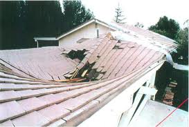 a roof repaired by storm chasers collapses due to faulty roofing materials.
